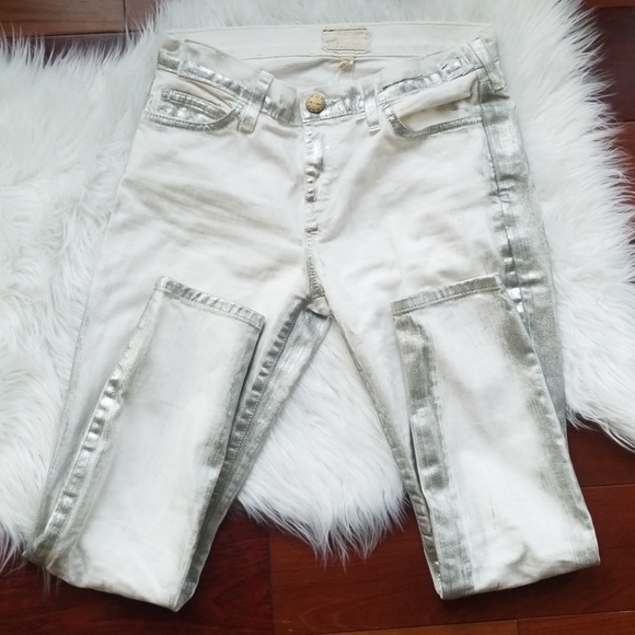 Current/Elliot stiletto jeans in washed out silver - Picture 6 of 6